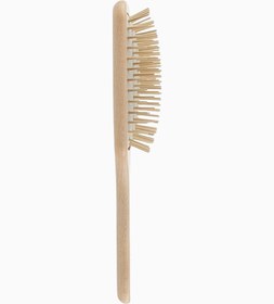 Resim Natura No.5 Unisex Doğal Ahşap Saç Fırçası - Krem 