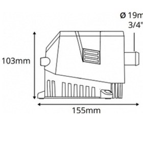 Resim Attwood Sahara Mk2 500gl Sintine Pompası 12v 