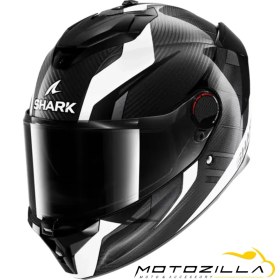 Resim Spartan Gt Pro Karbon Beyaz Şeffaf Vizörlü 