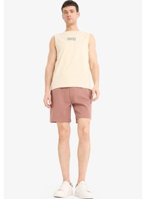 Resim DeFacto Beli Bağcıklı Cepli Basic Düz Şort E2616AX25SMBN307 