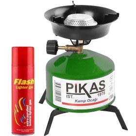 Resim Pikas Iksa Devrilmez Ayaklı Portatif Kamp Ocağı, Piknik Tüpü, Çakmak Gazı 