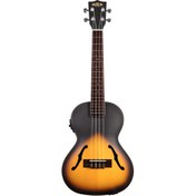 Resim Kala KA-JTE/2TS Archtop Tenor Ukulele (Tobacco Burst) 