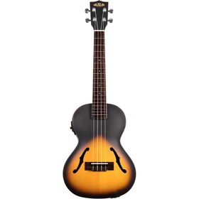 Resim Kala KA-JTE/2TS Archtop Tenor Ukulele (Tobacco Burst) 