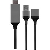 Resim Siyah-Gri Usb-F To Hdmi 1M Mobil Telefon Uyumlu Kablo Hy-Xo51 Hytech