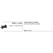 Resim Üçel Hava Filtre Alt Takozu 10460 R19 R21 7700744145 KNO-UCEL-10460 