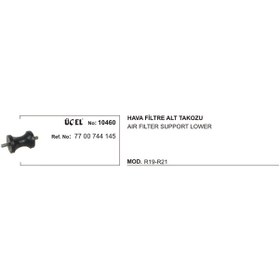 Resim Üçel Hava Filtre Alt Takozu 10460 R19 R21 7700744145 KNO-UCEL-10460 