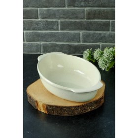 Resim Lüx 34 cm Granit Oval Fırın Kabı 