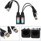 Resim Kosona 8mp Hd-cvı/ahd/tvı/cvbs Dörtlü Sinyal, 300m Uzaklıkta Güç Ve Video Aktaran, 3 Seviye Fırtına Koruma, Led Gösterge Li Twisted Pair Transmitter 