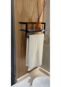 Resim Lylacollection Arya Raflı Havluluk (506780816) Siyah 