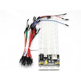 Resim Mb-102 Breadboard + 65 Parça Kablo Seti + Breadboard Güç Kaynağı 