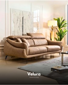 Resim Velura Home & Living Ezel Motorlu Koltuk Takımı & Usb Portlu (3+3+3) - Krem 