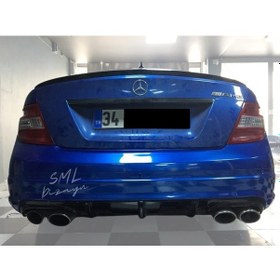 Resim Mercedes W204 C180 Makyajsız Difüzör Plastik Arka Difizör 