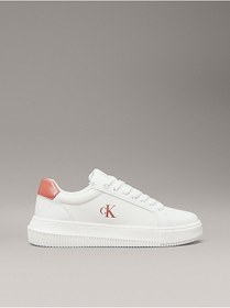Resim Calvin Klein Kadın Normal Taban Yuvarlak Burunlu Deri Beyaz Sneaker Yw0yw01769-0lg 