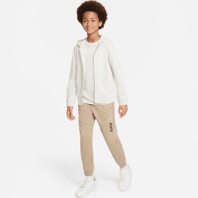 Resim Nike Sportswear Hybrid Fleece Jogger Çocuk Bej Eşofman Altı 