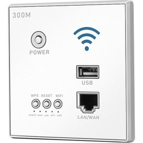 Resim Beauty Life 300MBPS Duvar Içi Kablosuz Yönlendirici Ap Erişim Noktası (Yurt Dışından) 