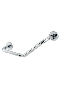 Resim Çelik Banyo Paslanmaz Pirinç Flora Küvet Tutamağı 40cm Gri 