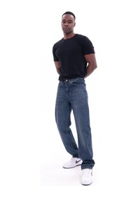 Resim Freemen Erkek Baggy Bol Kesim Kot Pantolon Lacivert 