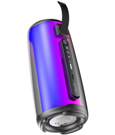 Resim Mıkado Md-17bt Capella 10w Taşınabilir Usb/aux/bt/tf Rgb Işıklı Transparan 1800mah Mikrofon Karaoke Bluetooth Speak 