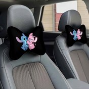 Resim 1 adet, Stitch & Angel Baskılı Araba Koltuk Başlığı, Konforlu Boyun Desteği, Ergonomik Boyun Desteği, Uzun Yolculuklar, Araba Gezileri ve Çeşitli Diğer Senaryolar için Uygun, Araba Aksesuarı Kılıfı Koltuk Başlığı, Sevdikleriniz ve Arkadaşınız için İdeal Bir Noel Hediyesi 