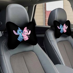Resim 1 adet, Stitch & Angel Baskılı Araba Koltuk Başlığı, Konforlu Boyun Desteği, Ergonomik Boyun Desteği, Uzun Yolculuklar, Araba Gezileri ve Çeşitli Diğer Senaryolar için Uygun, Araba Aksesuarı Kılıfı Koltuk Başlığı, Sevdikleriniz ve Arkadaşınız için İdeal Bir Noel Hediyesi 