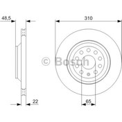 Resim Bosch Fren Diski Arka 9D 310Mm Passat Supr B Golf VII 09 Bosch