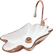 Resim Pure Istırıdye Rose Gold Tezgah Üstü Çanak Lavabo Hnm-109 