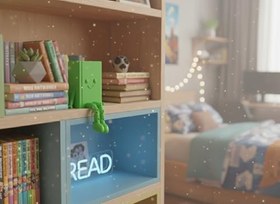 Resim Sevimli Gülen Kitap Figürü - Hareketli Bacaklı Raf Dekoru, Kitaplık ve Ofis Aksesuarı, Estetik Kitap Kurdu Biblosu, Okuma Odası ve Kütüphane Hediyesi (Yeşil) 