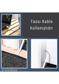 Resim 5 adet IRENIS CAT6 Kablo Yassı Ethernet Ağ Kablosu 5 mt Mavi 