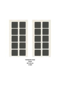 Resim Zemin Koruyucu, 40x40 Mm Keçe, Siyah 2 Adet Siyah 