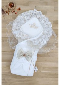 Resim Bebek Unisex Lüks Duvaklı Kundak Battaniyesi Çok Renkli 