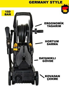 Resim AboutThePerfect Yüksek Basınçlı Bakır Sargılı Bahçe ve Otomobil Temizleme Seti 