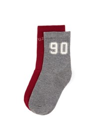 Resim U.s. Polo Assn. Erkek Çocuk Gri Melanj Çorap Soket 50318051-vr086 Grı Melanj 