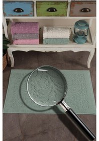 Resim Varol 2 Adet Gramajlı Jakaranda Ayak Havlusu Paspas Yeşil-standart Yeşil 