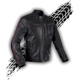 Resim Segura Devon Bufalo Derisi Motorcu Montu - Siyah 