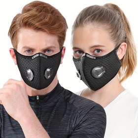 Resim Kaymayı Önleyici Kulak Halkalı Ayarlanabilir Spor Yüz Maskesi, Bisiklet, Motosiklet, Koşu ve Dış Mekan Aktiviteleri için Dayanıklı Yeniden Kullanılabilir Nefes Alabilen Tasarım - Cinsiyetsiz Siyah Polyester Karışımı, Motosiklet Aksesuarı | Şık Modern Görünüm | Güvenli Kanca ve Döngü, Bisikletçi Aksesuarları 