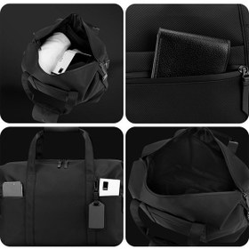 Resim Dancemonkey Wepower 1321 Grand Kapasiteli Seyahat Spor Çantası Erkek Bagaj Spor Çantası Çanta Crossbody Çanta Siyah, Erkek Siyah 