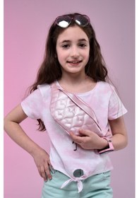 Resim İcone Bag Icone Çocuk Kalp Kapitone Detaylı Bel Çantası Pembe 