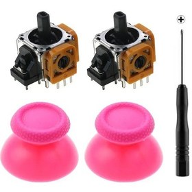 Resim Pink-jcd 3d Analog Joystick Çubuk Sensör Modülü Ps5 Denetleyicisi Için Potansiyometreler Thumbstick 