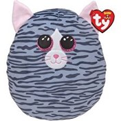 Resim TY Kiki Gri Çizgili Kedi Squishy 25 Cm 
