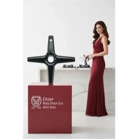 Resim Belle Fusion Mey Ithalat® Emily Sterling Serisi Emaye Moka Pot ve Cezve Ocak Küçültücü - Kamp Yardımcısı 