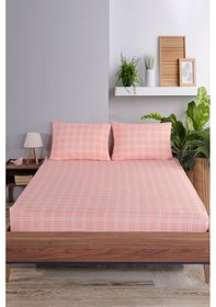 Resim Pes Lastikli Çarşaf Seti Tek Kişilik Tavşancık Kombin Pembe Pembe 