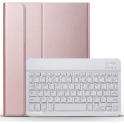 Resim Sunsky A11 Bluetooth 3.0 Ultra-Ince Abs Ayrılabilir Bluetooth Klavye Deri Kılıfaltın Gül (Yurt Dışından) 