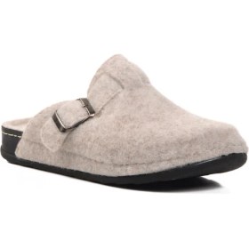 Resim Ayakmod K-9548 Bej Kadın Önü Kapalı Ev Terlik 