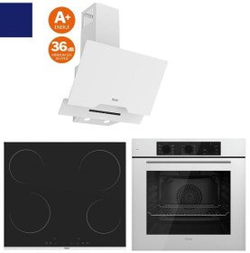Resim Ferre Fryart Serisi Silenart Vitroseramik XE63CB + MS261 + D064-SA Elektrikli Ankastre Set 