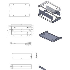 Resim Elektronik Proje Kutusu (Ölçüleri: 145X85X38Mm) - Siyah 