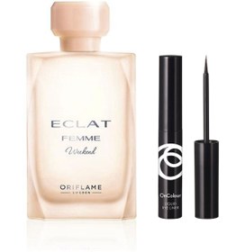 Resim Oriflame Eclat Femme Weekend Edt 50 Ml. Ve Likit Eyeliner Kozmetikexpo 