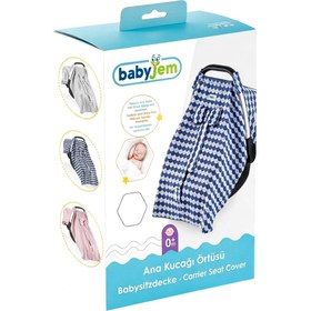 Resim Babyjem Ana Kucağı Örtüsü İndigo Balık - Mor 