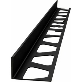 Resim Global 10 mm Alm. Mat Siyah Seramik Köşe L Bitim Profili ( 5 ADET ) 