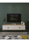 Resim Tda1202dbg - Zuzu Duvara Montaj Tv Stand Safirmeşe-beyaz-gold 120cm Safirmeşe-beyaz 