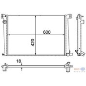 Resim BEHR Motor Su Radyatoru Mını R55 R56 R57 R58 R60 R61mah-cr1123000p 